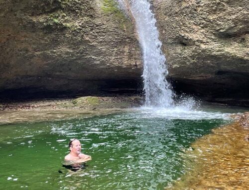 Eisbaden im Sommer